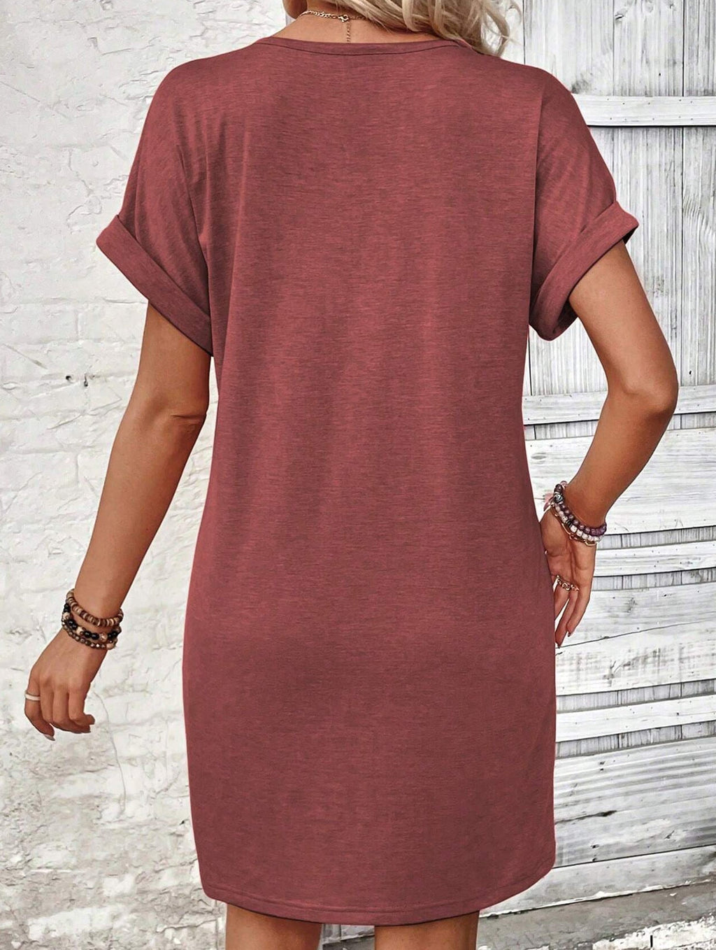 Street Style V-neck Fairy dress