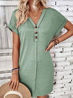 Street Style V-neck Fairy dress