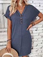 Street Style V-neck Fairy dress