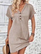 Street Style V-neck Fairy dress