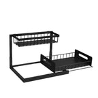 💚Clearance Sale:2 Tier Under Sink and Cabinet Organizer with Pull Out and Slide Out for Kitchen and Bathroom Storage (2-Pack)