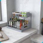 💚Clearance Sale:2 Tier Under Sink and Cabinet Organizer with Pull Out and Slide Out for Kitchen and Bathroom Storage (2-Pack)