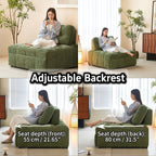 🤲 Factory direct salese💥3-in-1 Convertible Sofa Bed Chair – Cozy Lounge Chair, Sleeper Sofa & Space-Saving Relaxation Bed