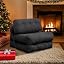 💚Camel Faux Fur Fabric Bean Bag Chair, Chaise Lounge Sofa with Foam Filling for Living Room,Bedroom and Dorm, No Assembly