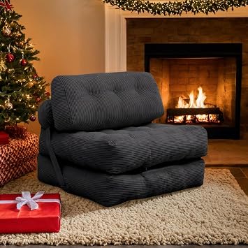 💚Camel Faux Fur Fabric Bean Bag Chair, Chaise Lounge Sofa with Foam Filling for Living Room,Bedroom and Dorm, No Assembly