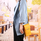 🌷🌷Fashionable Soft Vegan Leather Double Zipper Cross-body Wallet Bags