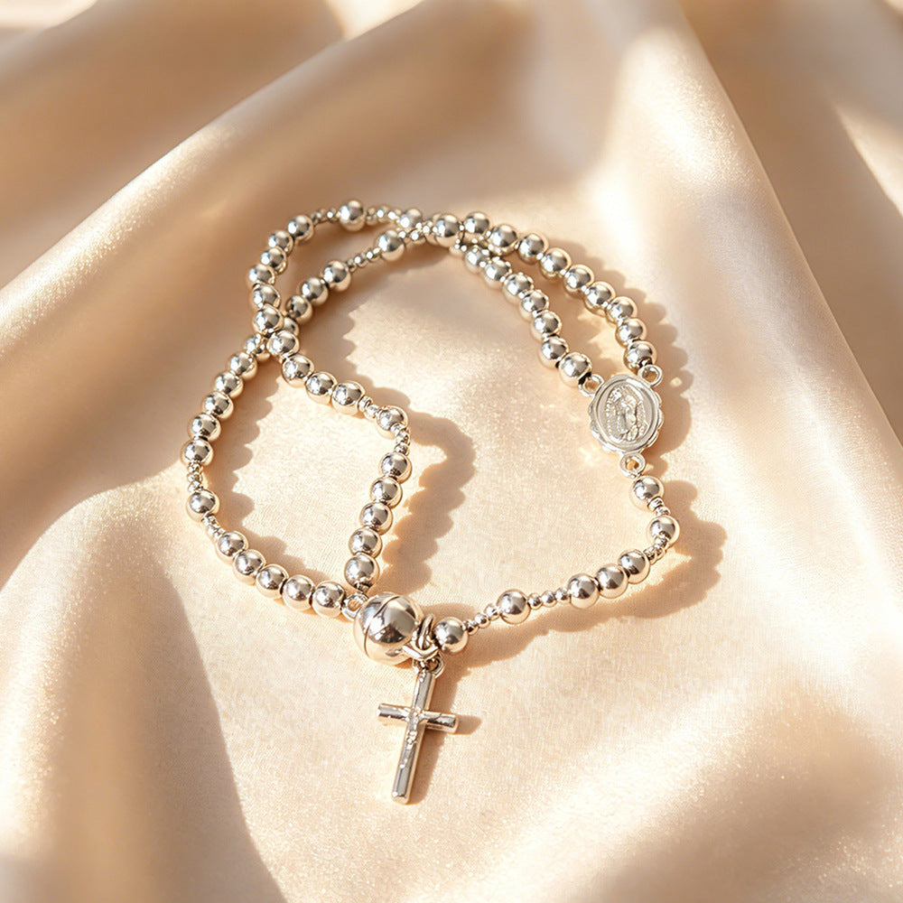 🌷✨Wear Your Faith Every Day ✝️🙏FaithLine Silver Rosary bracelets📿