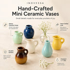 🌺Roselle Mini Vase Ceramic Magnets