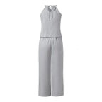 🌷🌷Chic Sleeveless Halter Pants Set