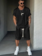💚Athleisure Fusion T-Shirt Shorts Set