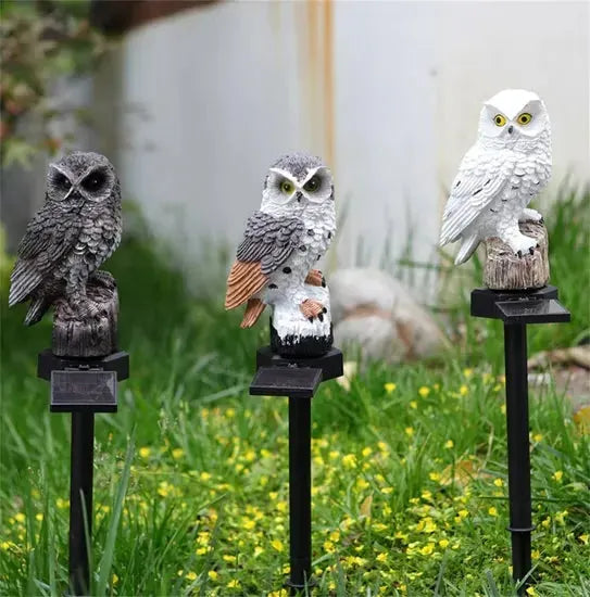 💝💝Waterproof Solar Owl Lamp - LED Path Lamp for Lawn, Garden and Outdoor Decorations