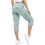🔥🔥🔥 Limited time sale Women's Lightweight Hiking Capris: Quick-Dry, 6 Pockets, Loose Fit