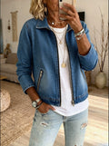 🌿🌿Women's Casual Denim Zipper Cardigan