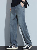 🔥🔥Men's Summer Comfortable Loose Straight Leg Retro Denim Pants