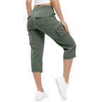 🔥🔥🔥 Limited time sale Women's Lightweight Hiking Capris: Quick-Dry, 6 Pockets, Loose Fit