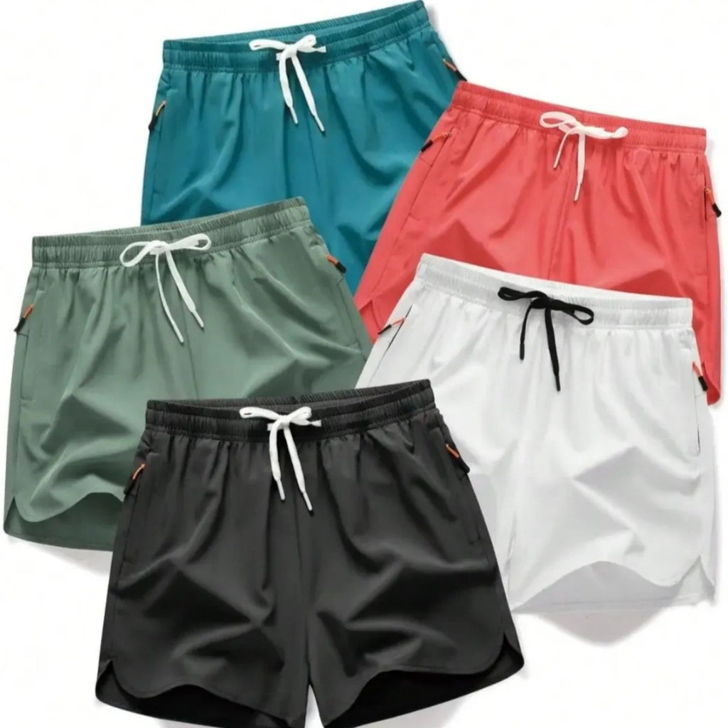 👖👖Men's  Running Shorts – Quick-Dry Athletic Gym Shorts (1 / 5 Pack)