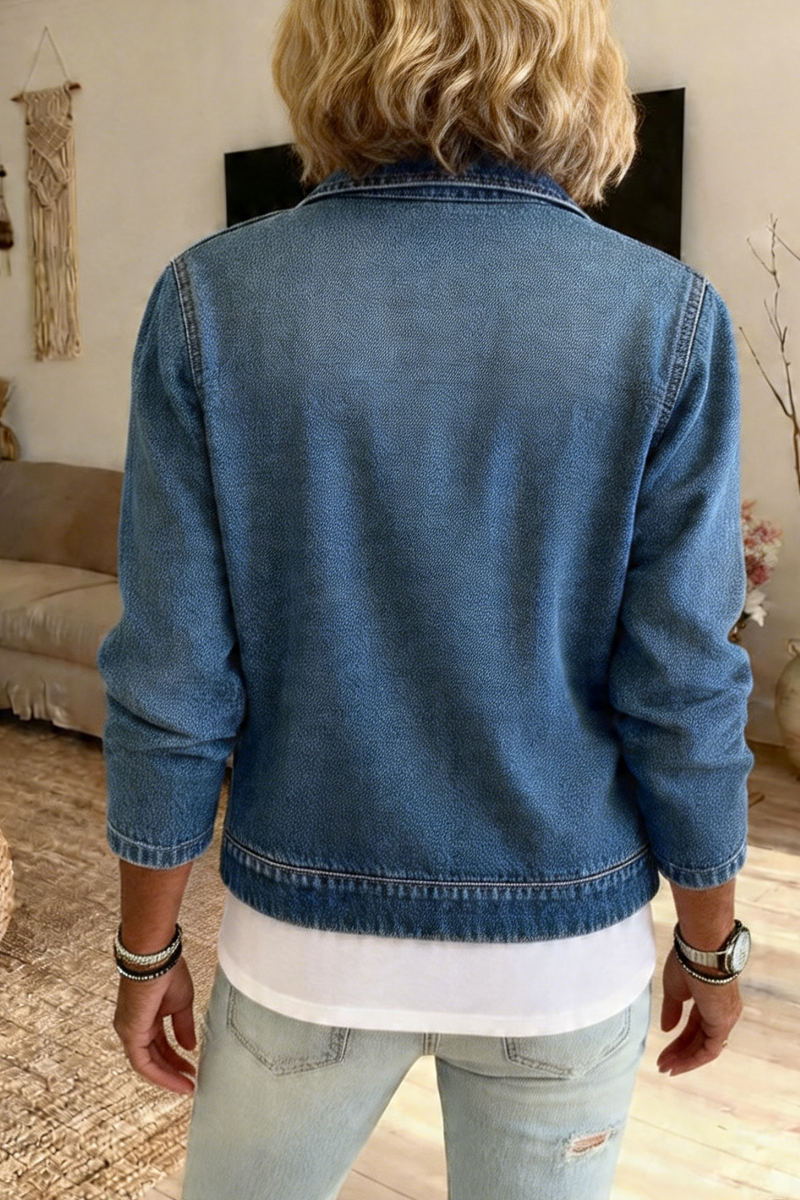 🌿🌿Women's Casual Denim Zipper Cardigan