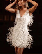 💝💝👗Sexy and elegant party dress with fringe👗