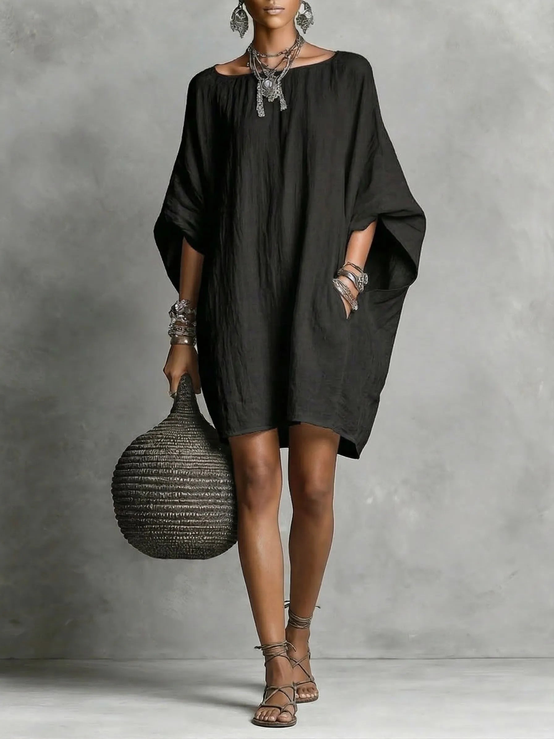 🌿🌿Casual cotton and linen dress