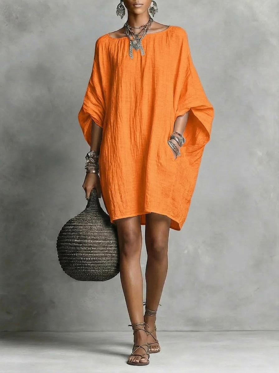 🌿🌿Casual cotton and linen dress