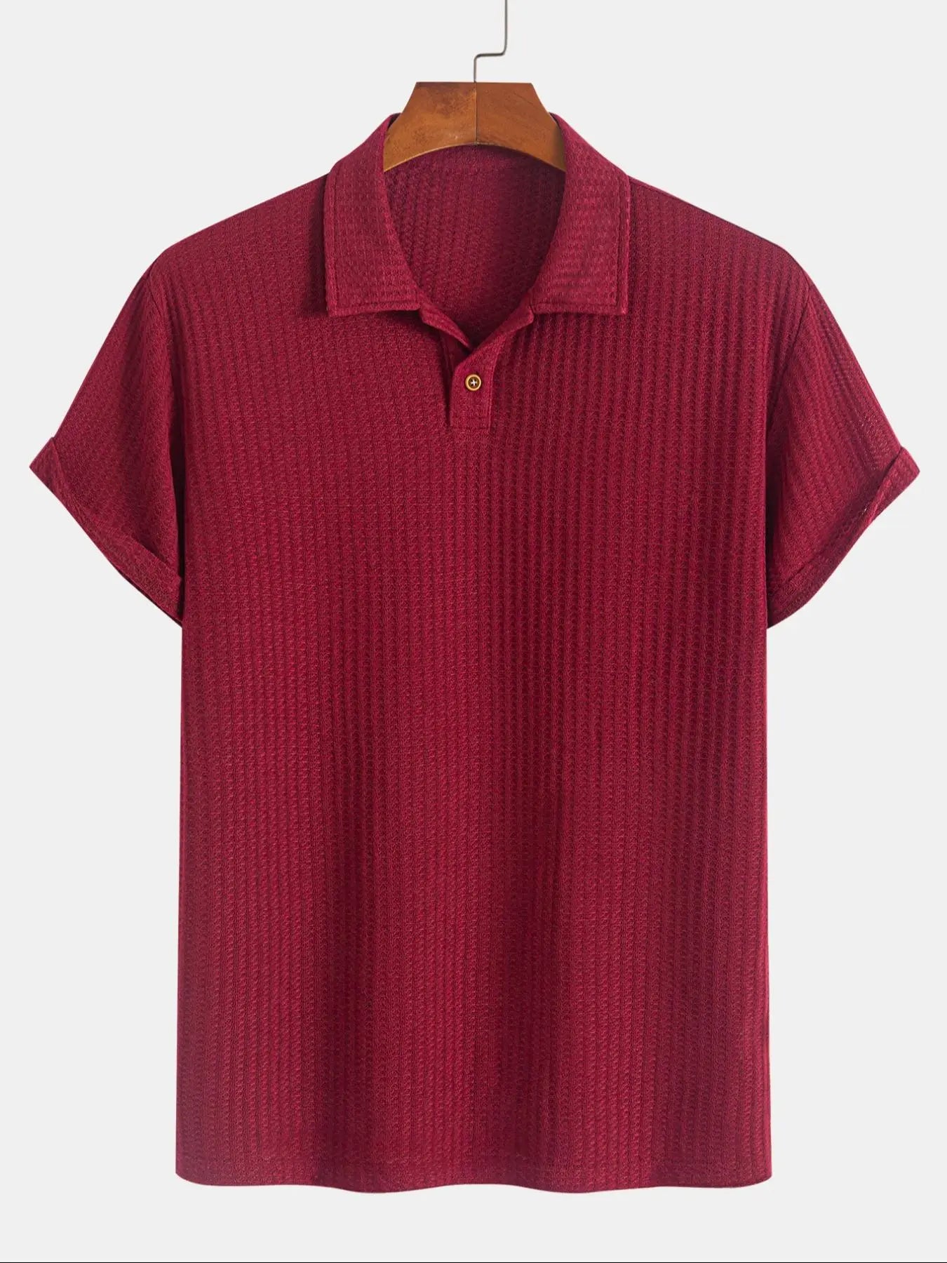 👕 Men's Knit Polo Shirt 🚀 2 Pcs Free Shipping