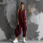 Women's Sleeveless Tank Top & Cropped Ankle Pants Set
