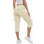 🔥🔥🔥 Limited time sale Women's Lightweight Hiking Capris: Quick-Dry, 6 Pockets, Loose Fit