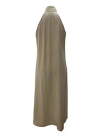 🌿🌿Limited time sale🔥Women's Halter Neck Deep V Maxi Dress with Pockets