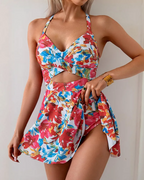 🌷🌷⏳Last Day Special Sale 49% OFF🩱Women's Cutout One Piece Skirt Swimsuit