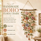 💝💝Bohemian style crochet flower wall hanging decoration