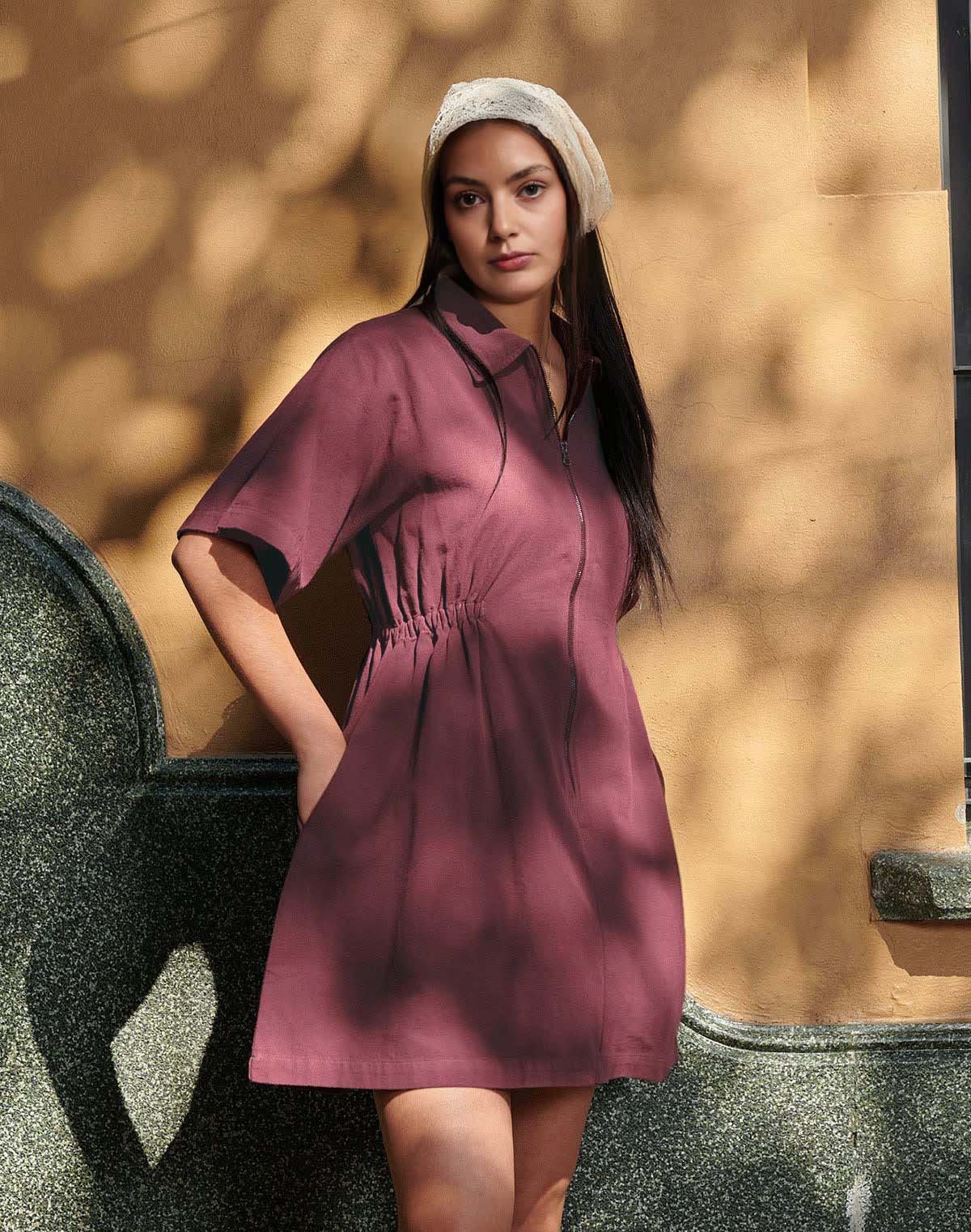 🎉🎉 Utility Cinched Zip Dress ✨ Buy 2 Free Shipping