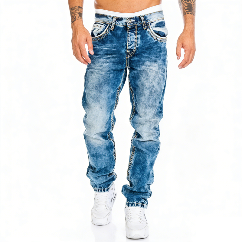 📢📢BIG SALE !!⏰Men's Fashion Creative Stretch Denim Jeans,Minimalist Style Suitable For Summer, Emo Style