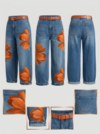 💝💝LAST DAY SAVE 49% ⏰Casual Artistic-print Jeans