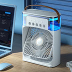 💚Cool Nova™ Portable Mini Air Cooler Fan | Portable Humidifier Air Cooler Mist Fan Mini Table Fan for Home with 3 Speed Mode with Water Spray