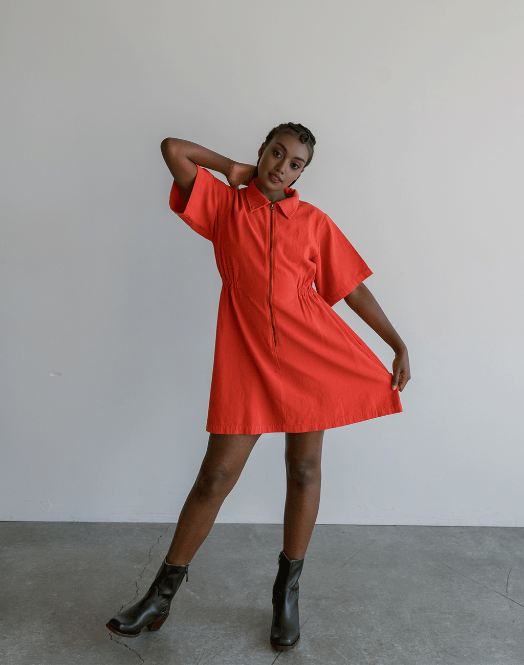 🎉🎉 Utility Cinched Zip Dress ✨ Buy 2 Free Shipping