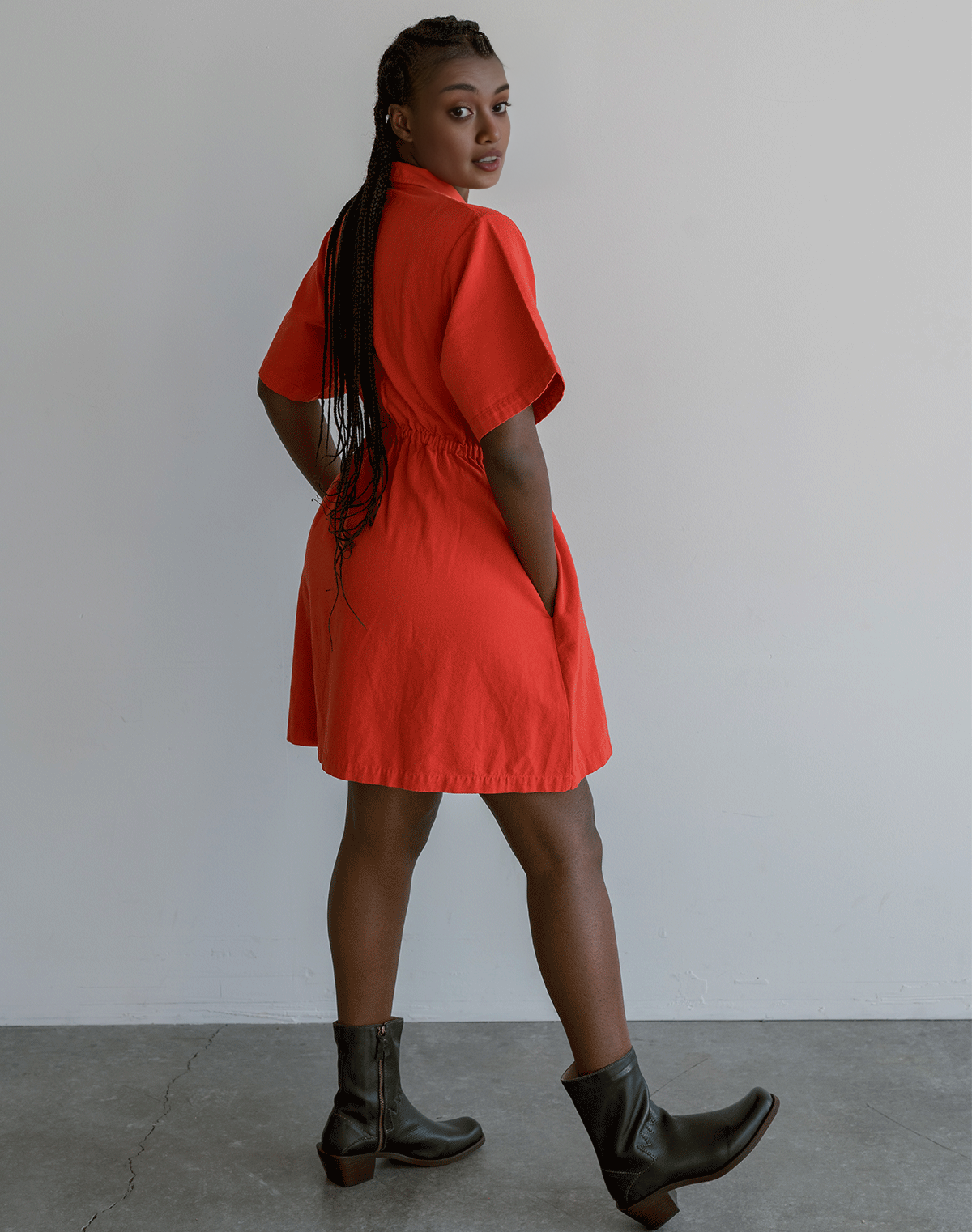 🎉🎉 Utility Cinched Zip Dress ✨ Buy 2 Free Shipping