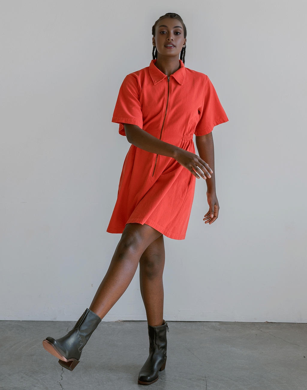 🎉🎉 Utility Cinched Zip Dress ✨ Buy 2 Free Shipping