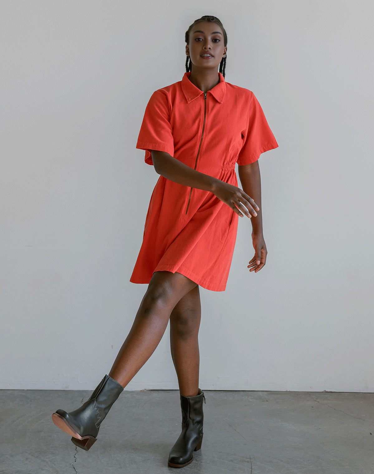 🎉🎉 Utility Cinched Zip Dress ✨ Buy 2 Free Shipping