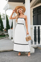 🌷100% Cotton Ric Rac Detail Maxi Dress