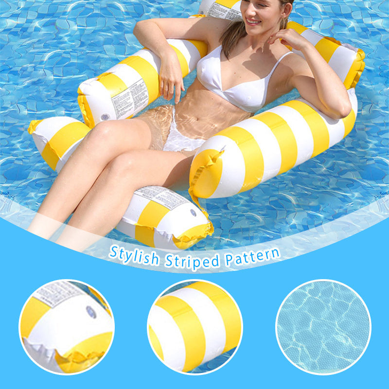 🎊🎊Inflatable Stripe Pool Float Lounge Chair