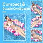 🎊🎊Inflatable Stripe Pool Float Lounge Chair