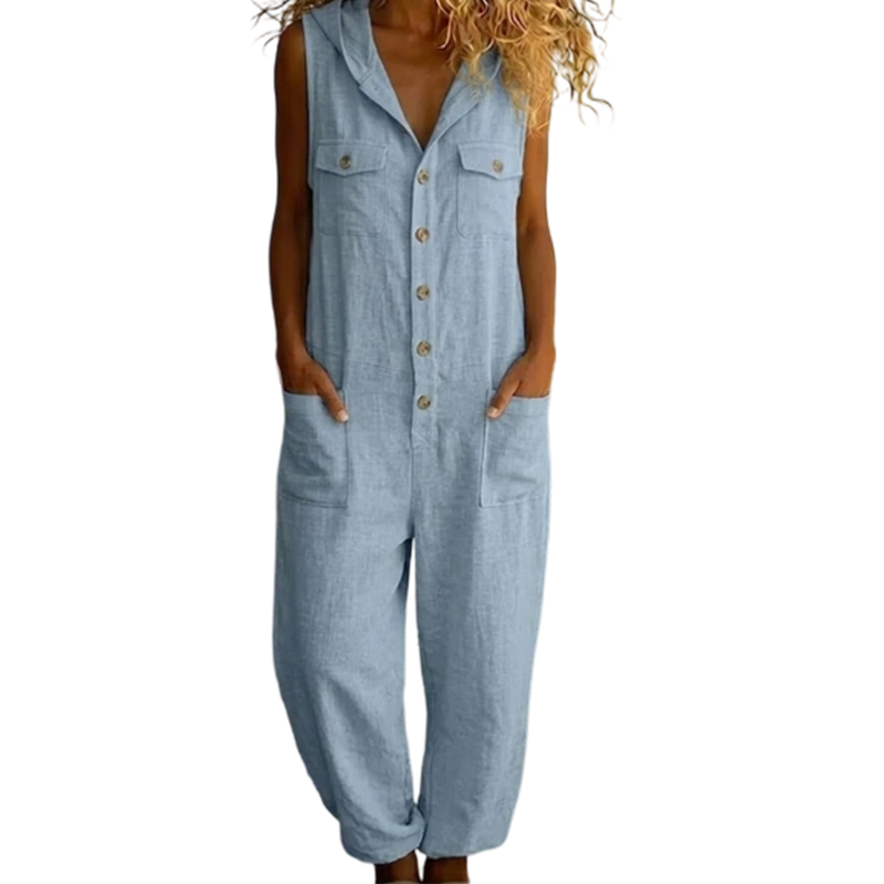 🔥🔥🔥𝑪𝑳𝑬𝑨𝑹𝑨𝑵𝑪𝑬 Sale🎉 𝐓𝐨𝐝𝐚𝐲 4𝟗% 𝐎𝐅𝐅 Women's Casual Sleeveless Hooded Jumpsuit