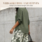 🔥🔥LAST DAY SAVE 50%OFF Free Shipping💞Women's V-Neck Blouse & Printed Wide-Leg Pants Set