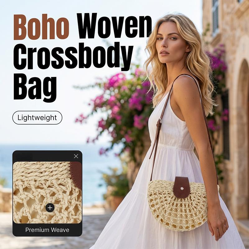 🌷🌷⏰Woven Crossbody Bag for Women