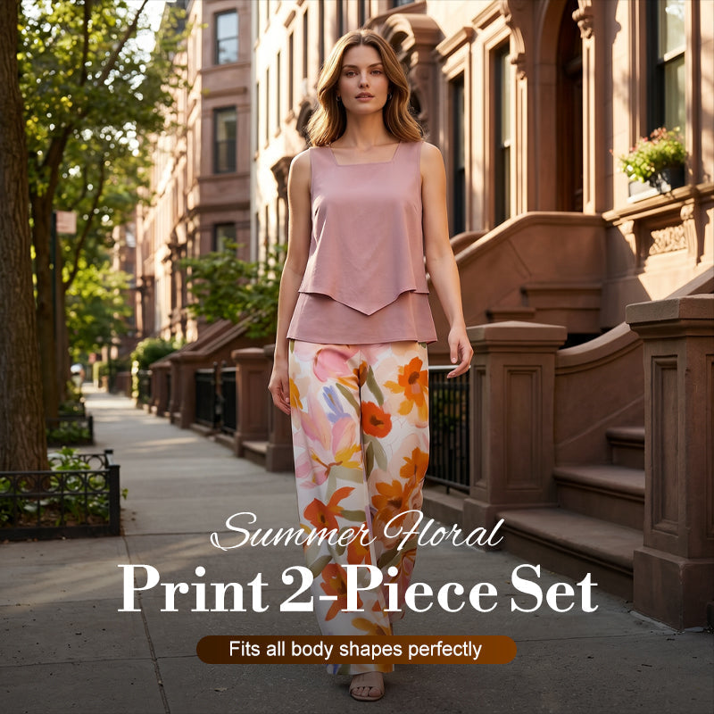 🌹Women's 2‑Piece Summer Floral Print Outfit