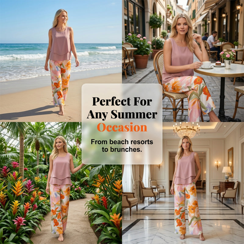 🌹Women's 2‑Piece Summer Floral Print Outfit