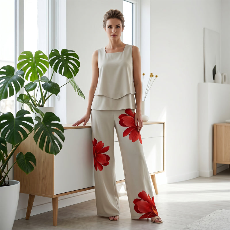 🌹Women's 2‑Piece Summer Floral Print Outfit